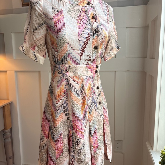 Paul & Joe Silk Midi Dress Size XS - Picture 2 of 8